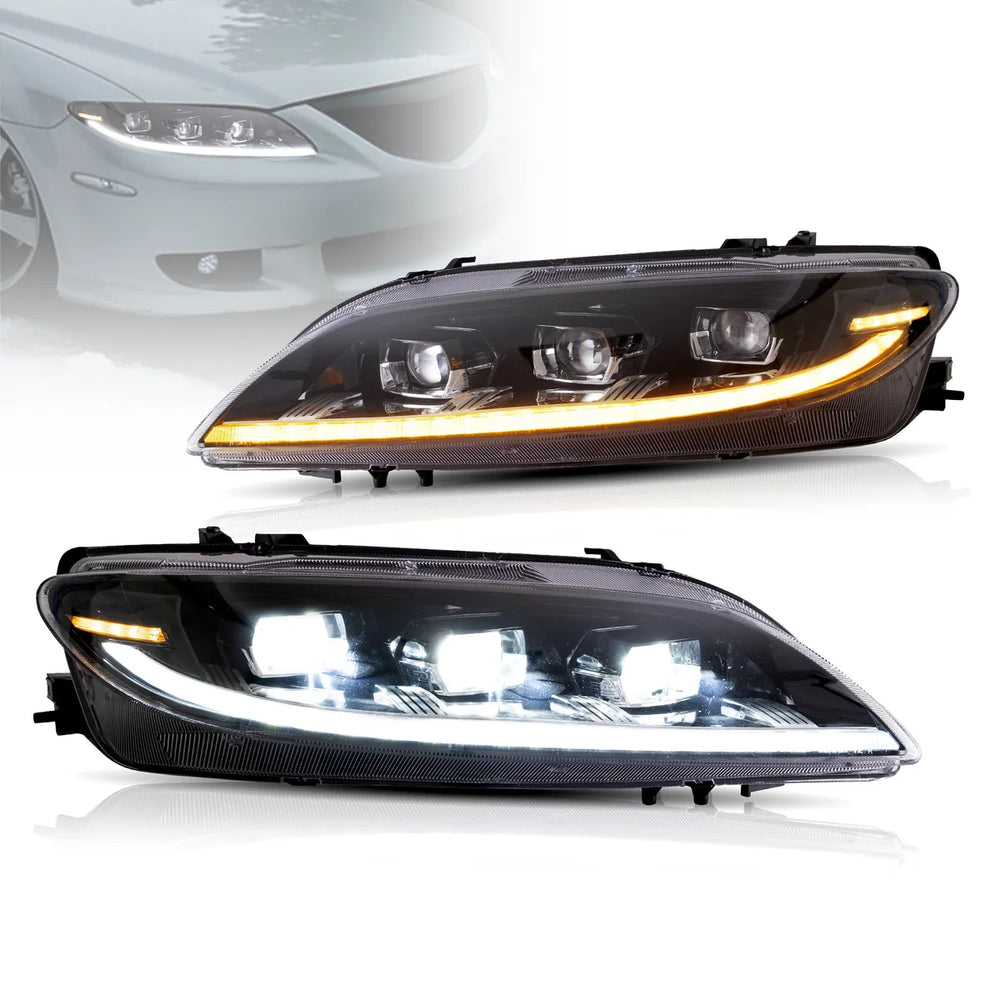 LED Projector Headlights w/ Sequential Turn Signals