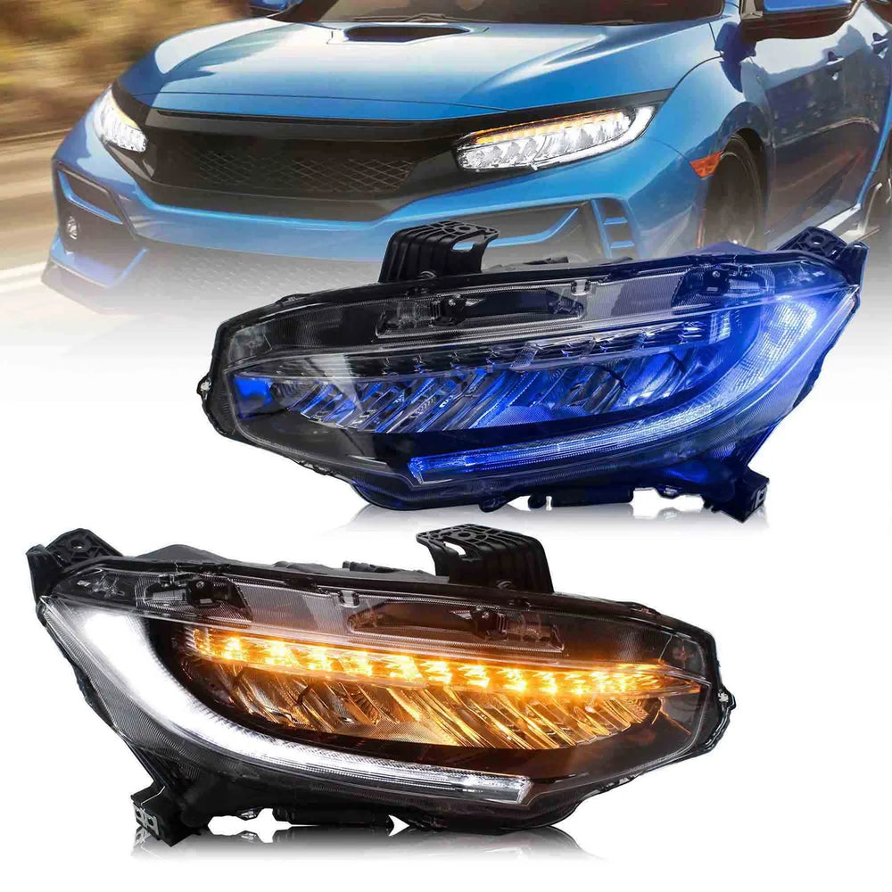 Full LED Headlights, Black Housing, Smoked Lens