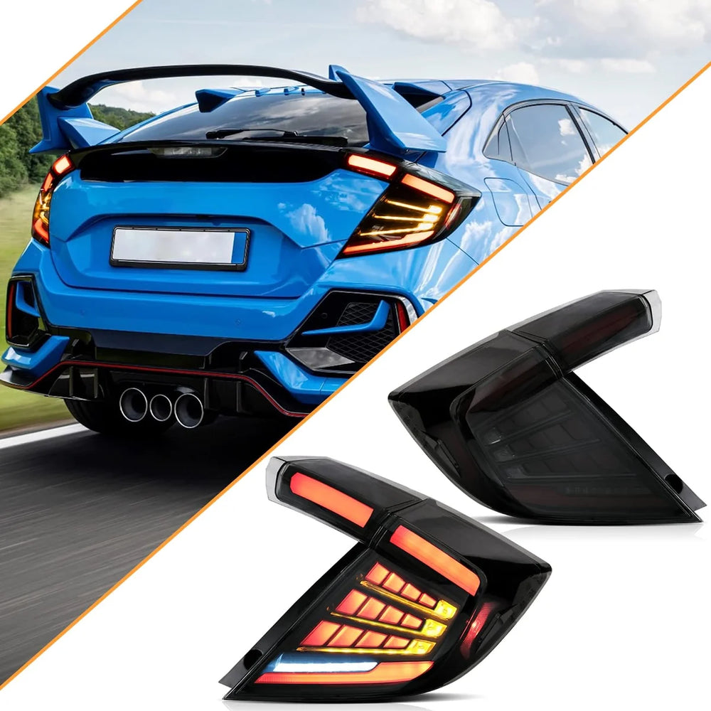 LED Tail Lights Smoked Sequential Turn Signal