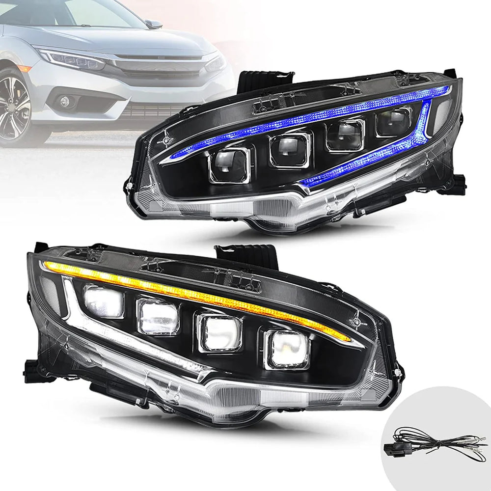 LED Headlights with Sequential Turn Signals
