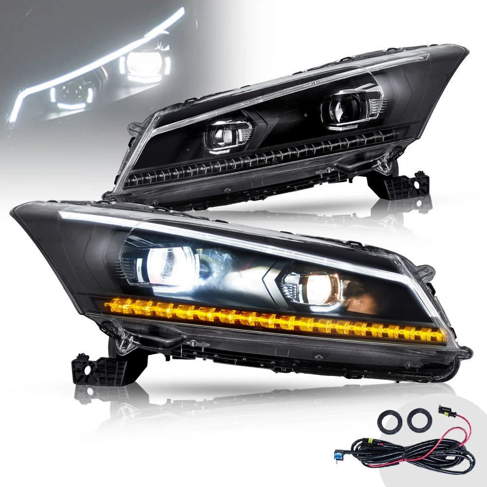 LED Projector Headlight with Smoked Lens