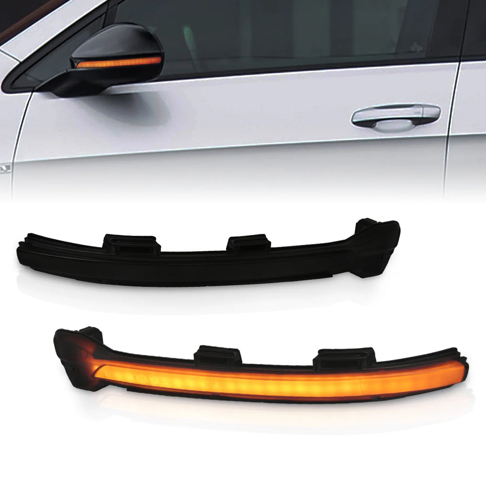 Smoked Amber Sequential LED Side Mirror Signal Marker Lights