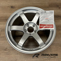 TE37SL 18x10 +30 5x114.3 Wheel Set, Diamond Silver