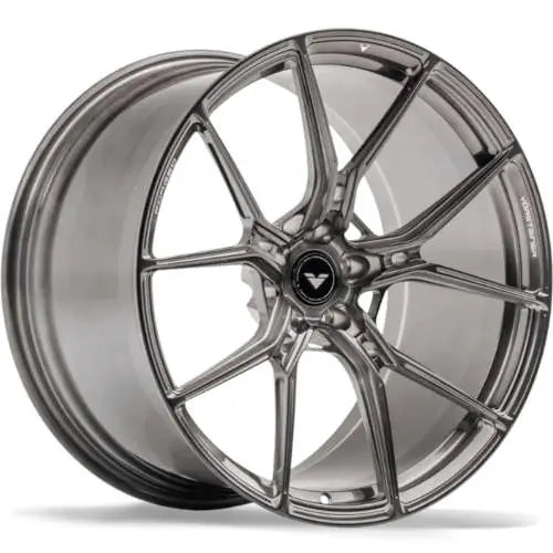 V-FF103 21x9 +35 5x120 Titanium Machined Wheel