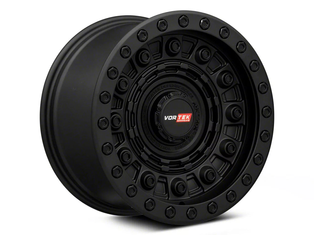 VRD-701 18x9 -18mm Matte Black Simulated Beadlock Wheel