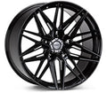 HF-7 19x8.5 Flat Face Wheel, Gloss Black