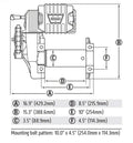 M8274-S 10,000 lb. Winch with Synthetic Rope