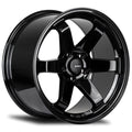 AV-06 18-Inch Gloss Black and Polished Lip Wheel