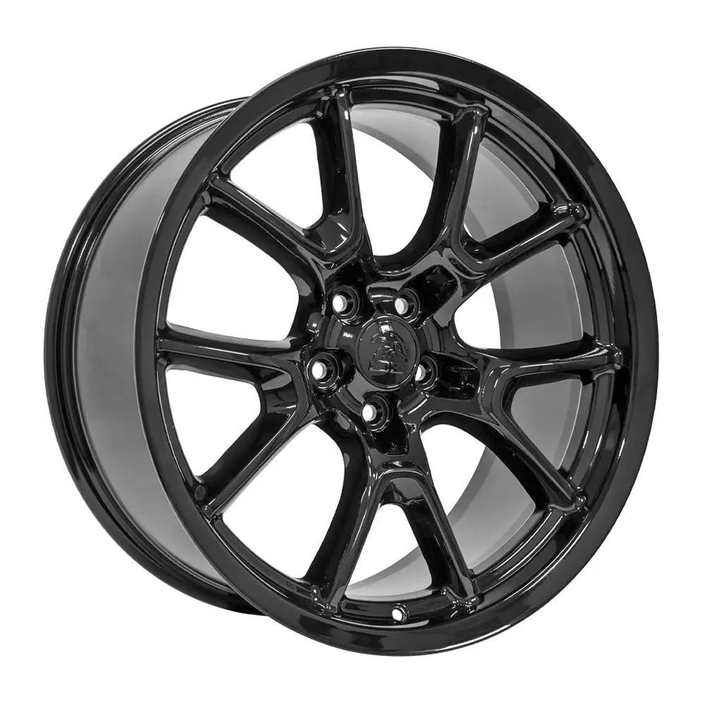 20x9 5x115 18mm Offset Gloss Black Replica Wheel