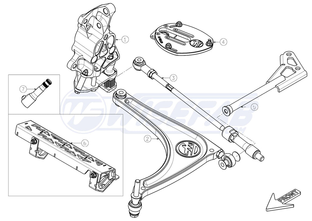 Front Drift Angle Lock Kit