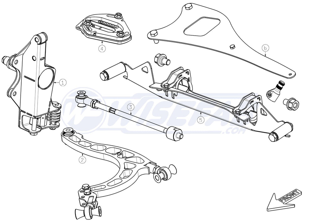 Nissan S14 S15 Front GeoMaster Drop Knuckle Suspension Kit