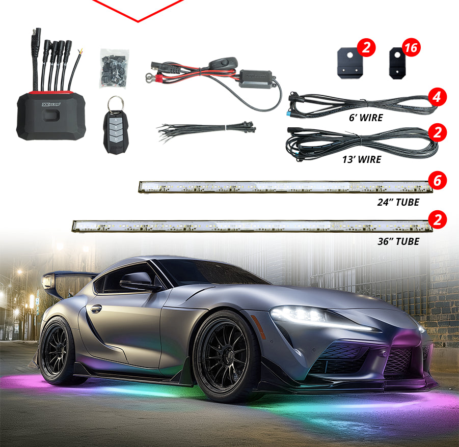 RGBW LED Kit with Bluetooth App Control
