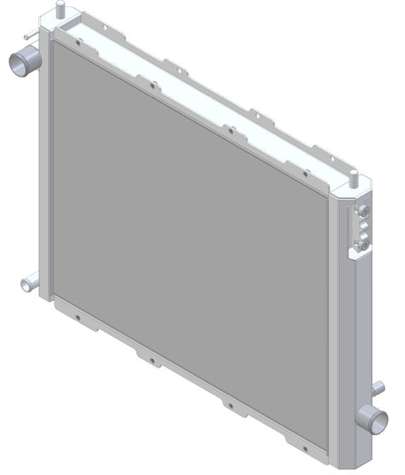 Aluminum Radiator, 2.25" Core Width