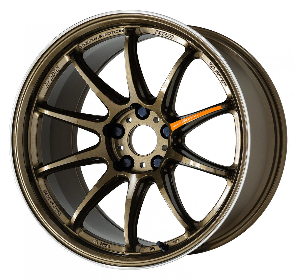 Emotion ZR10 18x8.5 +32mm 5x114.3 Titanium Diamond Lip Cut