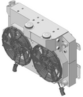 Supercharged Radiator with Dual Spal Fans