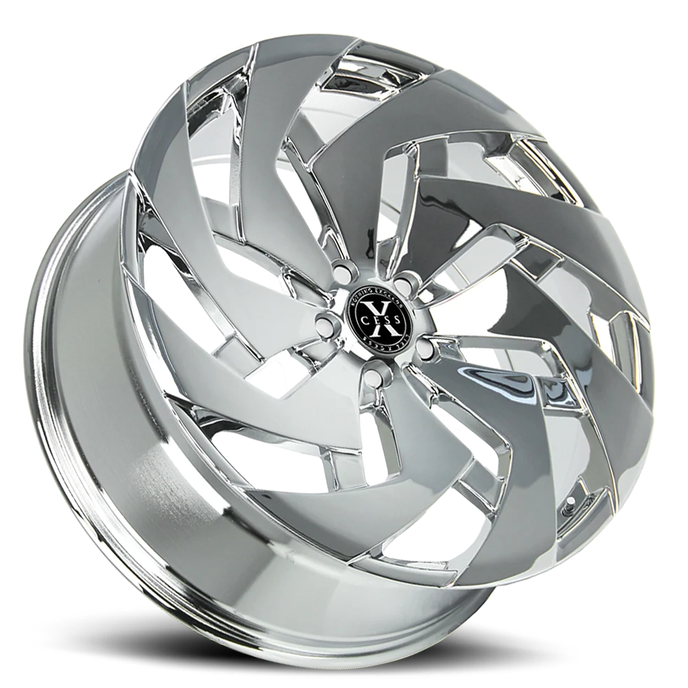 X04 22x9 5x115 15mm Offset Chrome One-Piece Alloy Wheel