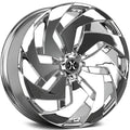 X04 22x9 5x115 15mm Offset Chrome One-Piece Alloy Wheel