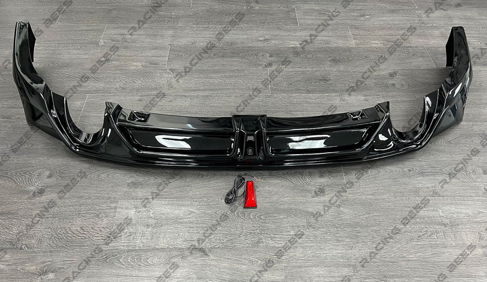Rear Bumper Diffuser with Red 3rd Brake Light