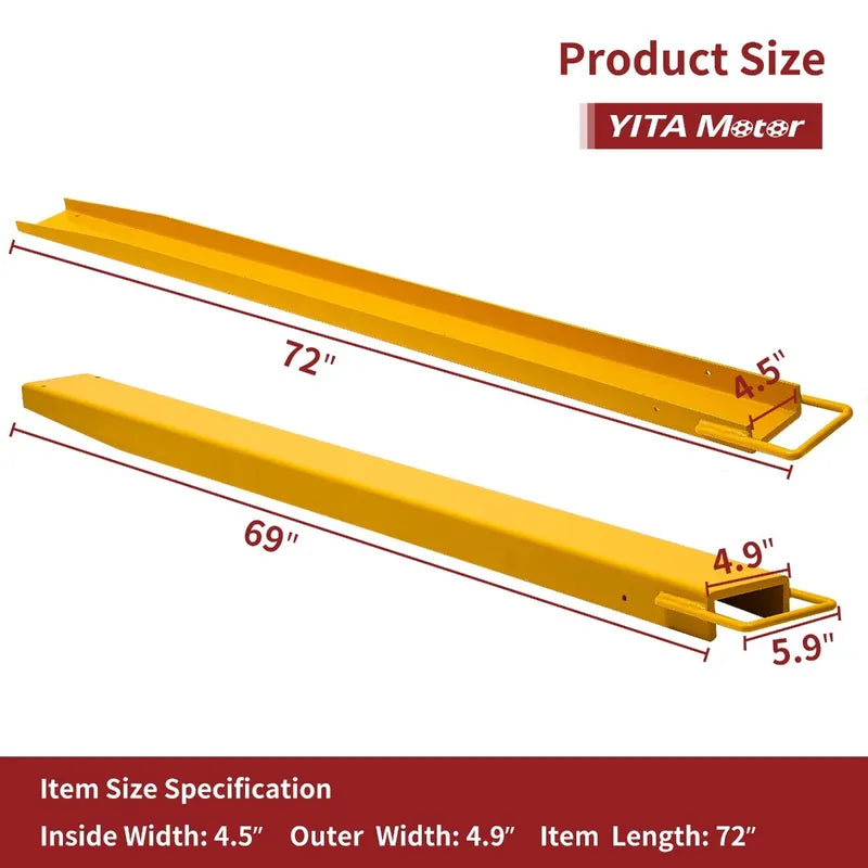 72-Inch Forklift Extensions