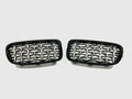 G-Style Kidney Grilles, Gloss Black with Chrome Accents