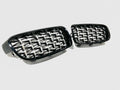 G-Style Kidney Grilles, Gloss Black with Chrome Accents