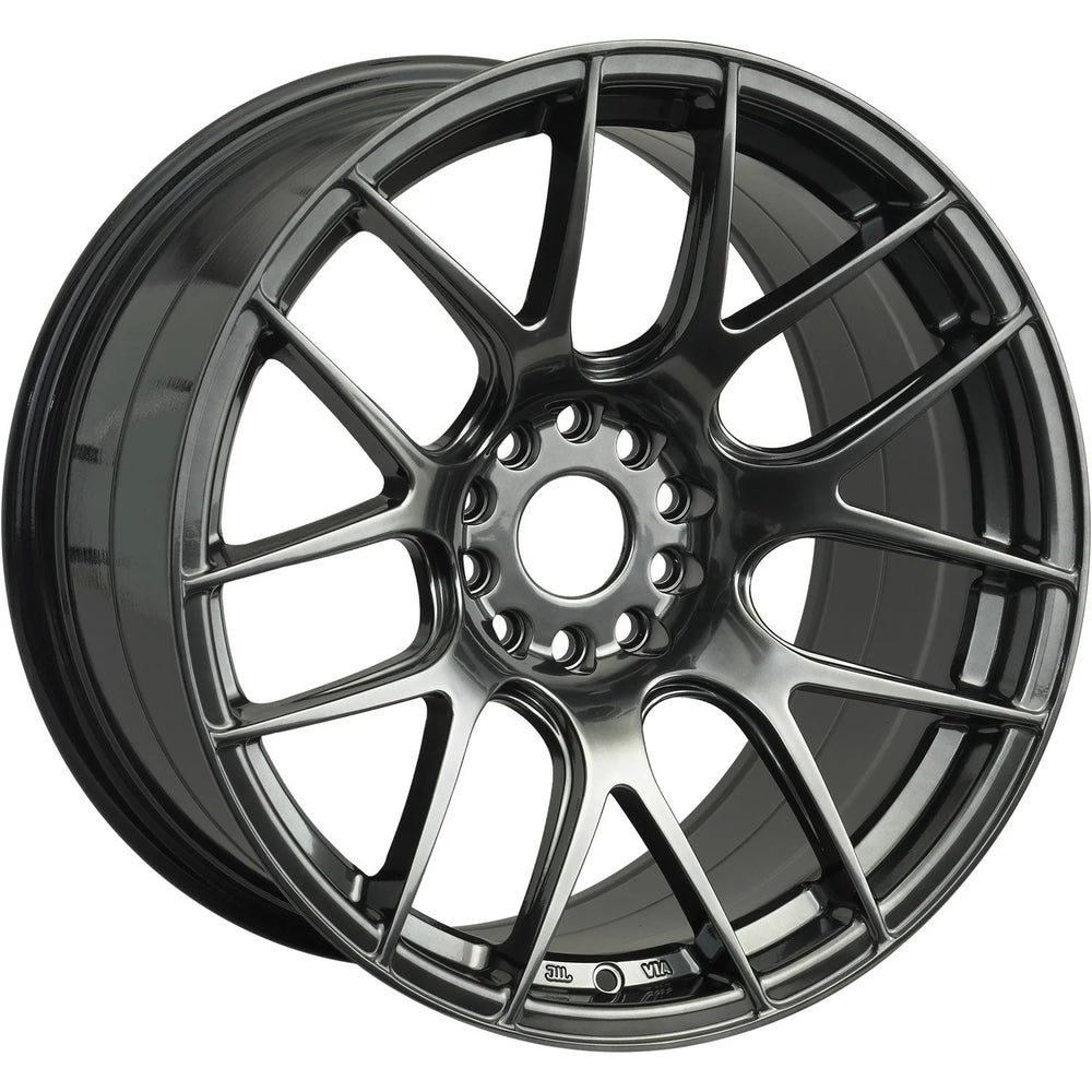 530 19x8.75 Chromium Black Dual Bolt Pattern Wheel