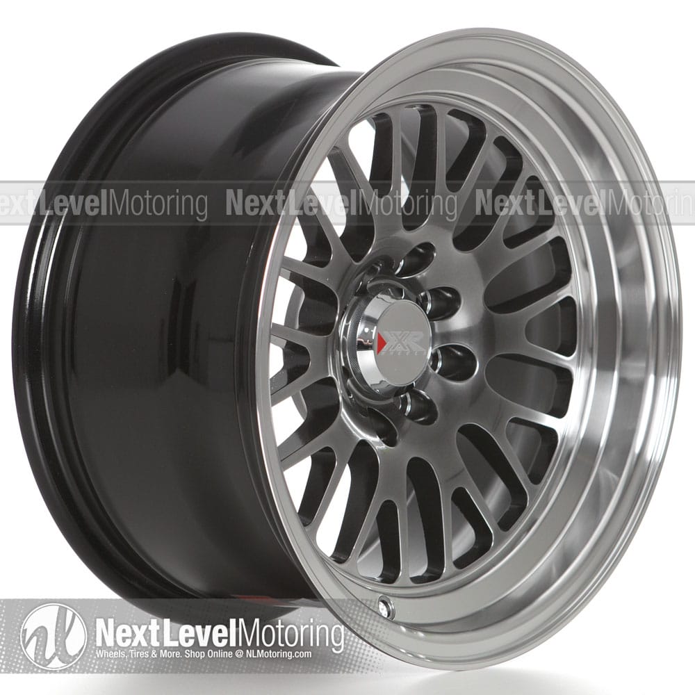 531 15x8 +0mm 4x100/4x114.3 Chromium Black Machined Lip