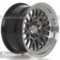 531 15x8 +0mm 4x100/4x114.3 Chromium Black Machined Lip