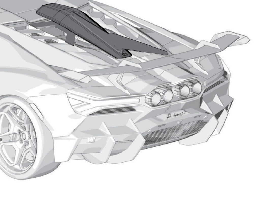 Carbon Fiber Engine Cover