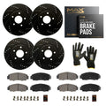 EliteMax Carbon Ceramic Brake Pad and Slotted Rotor Kit