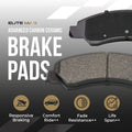 EliteMax Carbon Ceramic Brake Pad and Slotted Rotor Kit