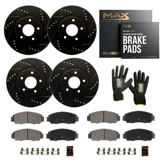 EliteMax Slotted and Cross-Drilled Brake Kit