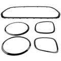 Gloss Black Headlight Tail Light Grille Trim Kit