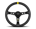 MOD.07 72mm Dish Racing Steering Wheel with Yellow Stripe