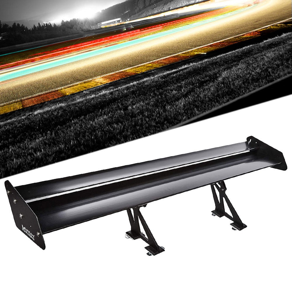 GT Style Rear Wing Spoiler 56-Inch Adjustable Aluminum
