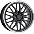 P4C 18x8 +40 5x110 Gloss Black With Chrome Lip Alloy Wheel