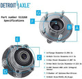 4-Piece Wheel Hub and Bearing Kit