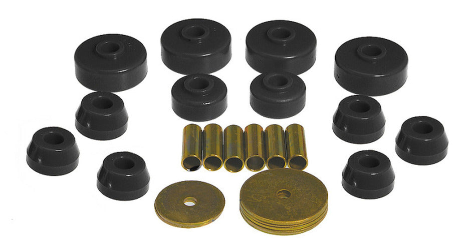 Black Polyurethane Body Mount Bushing Kit