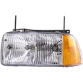 Clear Lens Chrome Housing Halogen Headlight Assembly