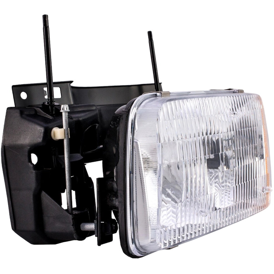 Clear Lens Chrome Housing Halogen Headlight Assembly