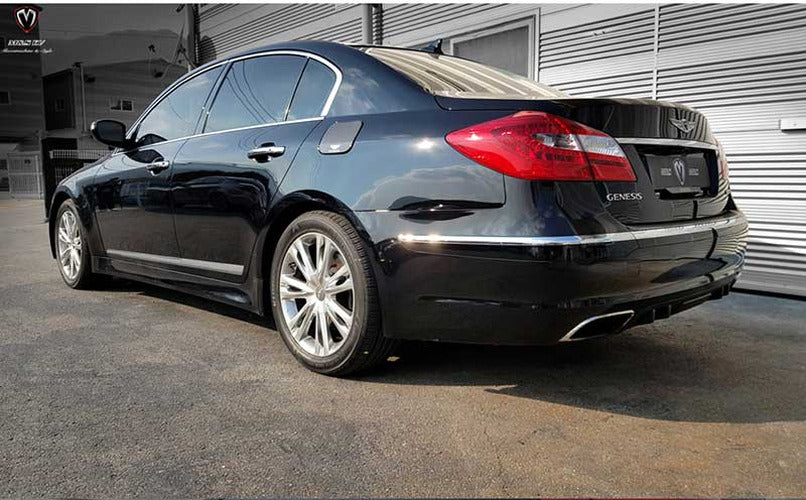 Rear Diffuser, Matte Black ABS