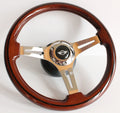 350mm Vintage Wood Steering Wheel