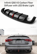 V2 Carbon Fiber Rear Diffuser w/ LED Brake Light