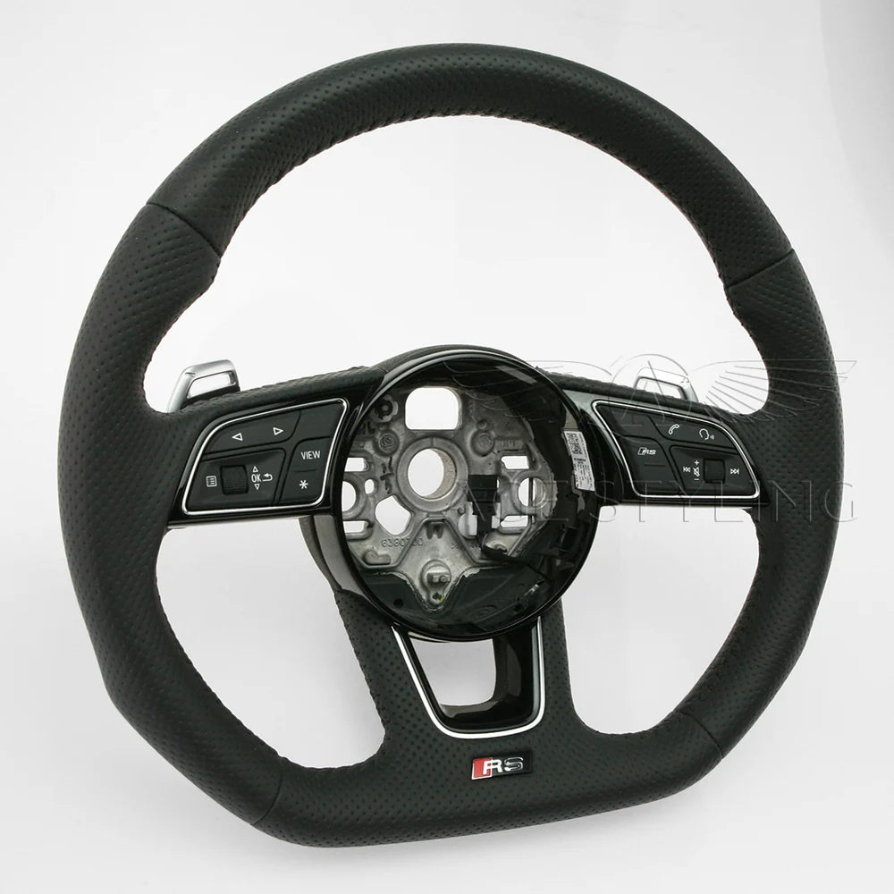 Flat Bottom Steering Wheel w/ Paddles and Controls