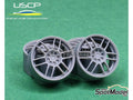 17-Inch Resin Rim and Rubber Tire Set