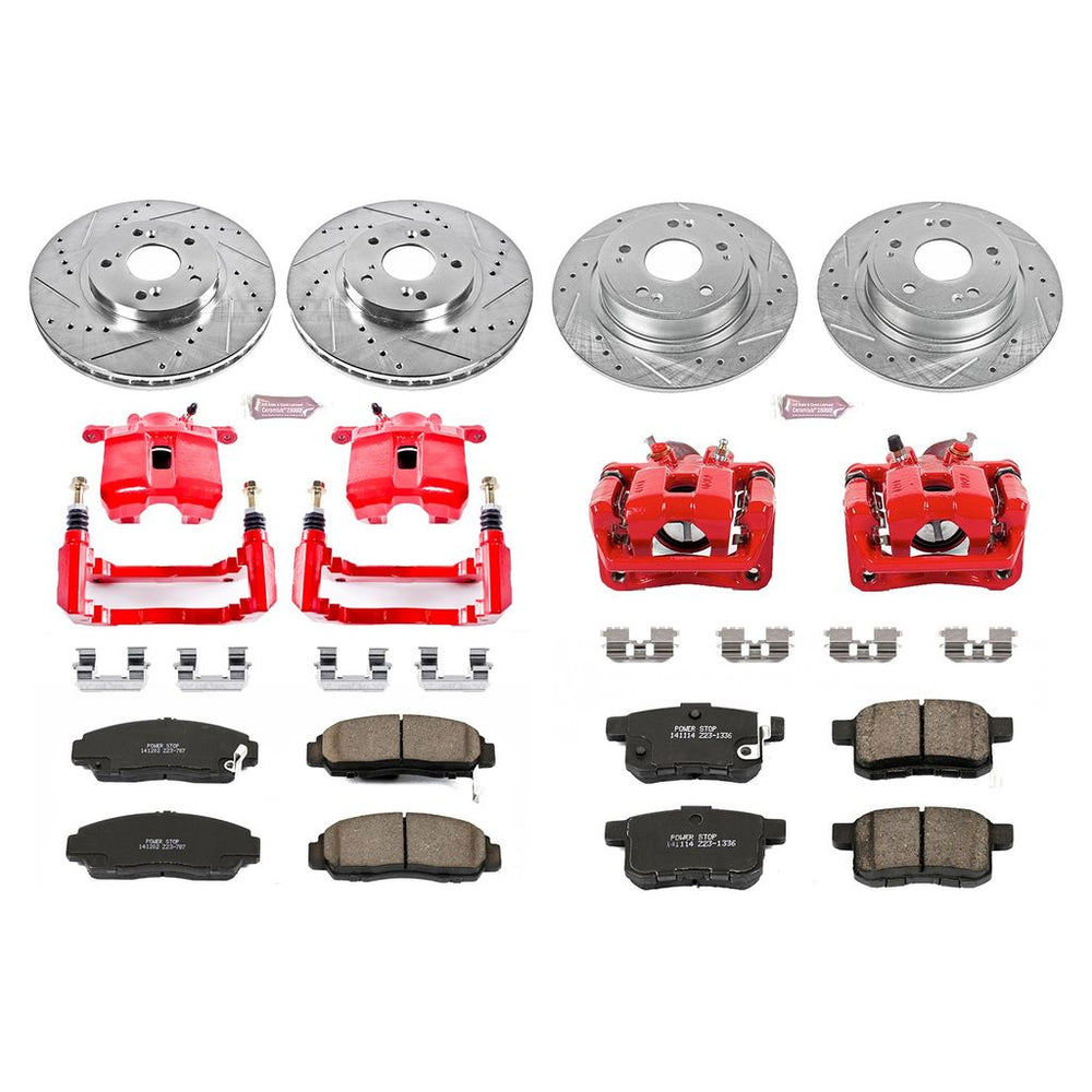 Z23 Drilled and Slotted Brake Kit w/ Red Calipers