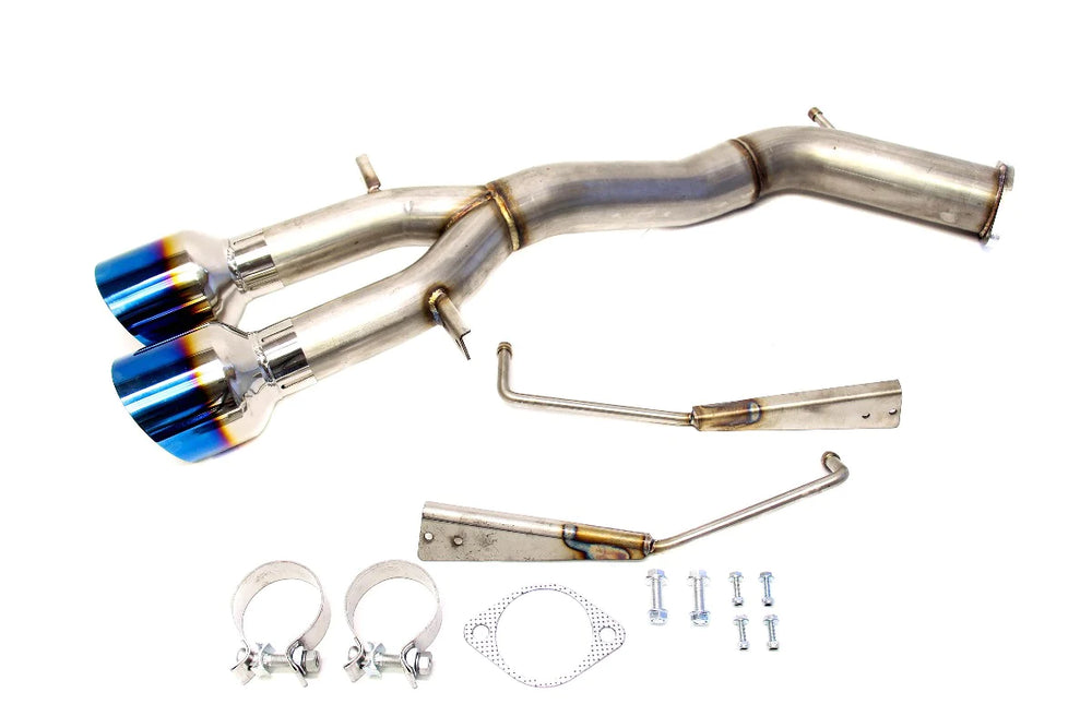 Axle-Back Exhaust System Dual 4.5" Gradient Blue Tips