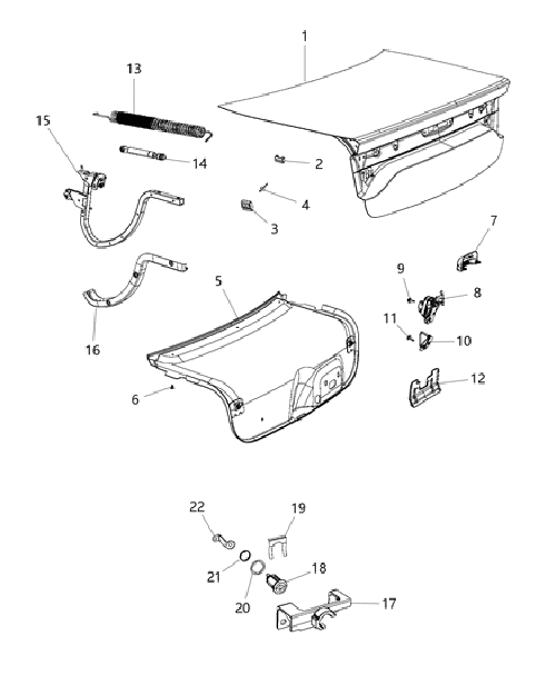Deck Lid Hinge