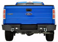 Textured Black Steel Rear Bumper with LED Lights and D-Ring Mounts