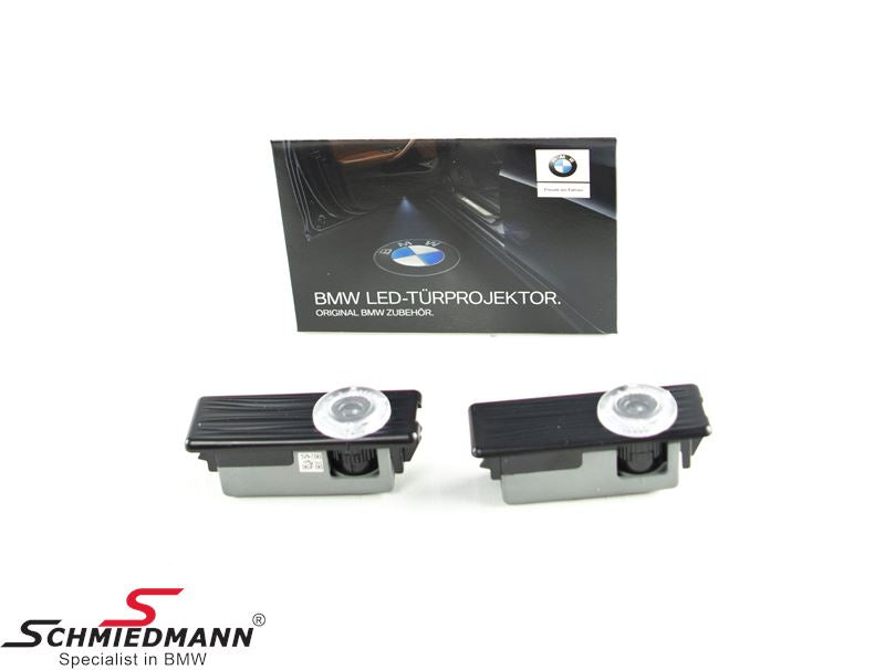 Door Projector LED Kit with M and Roundel Logos